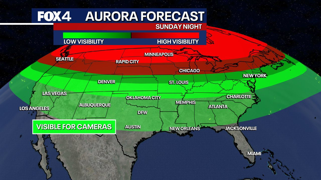 Massive Aurora Borealis Storm in the U.S. Tonight—Here’s When and Where to See It 2 Aurora Borealis forecast tonight for the best viewing places.