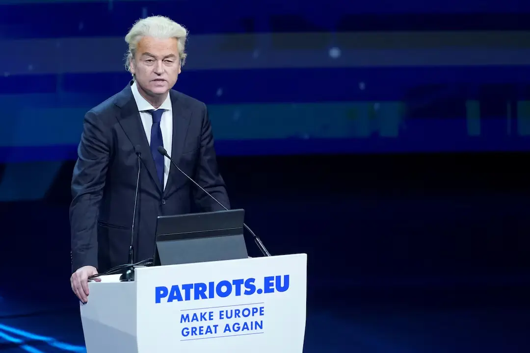 Dutch Government Collapses as Far Right Leader Wilders Quit 2 Dutch far-right leader Geert Wilders at a rally with other European far-right leaders in Madrid, Spain, February 8, 2025. (Image Credit: Reuters)