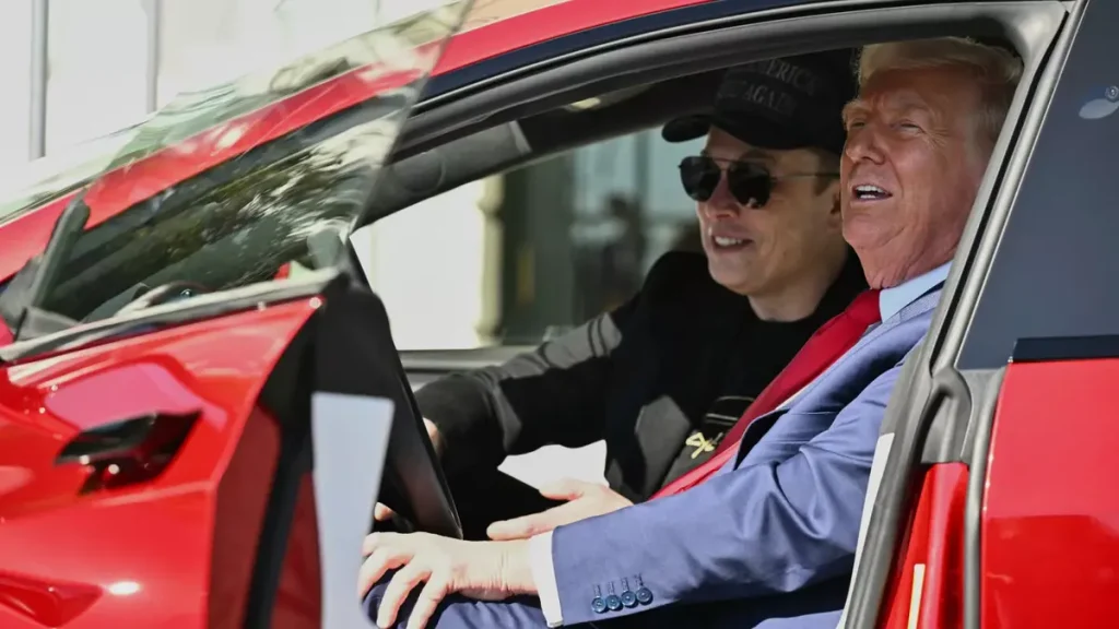 Tesla Stock Down $150 Billion AfterThe Elon Musk–Donald Trump Broke Up. (Image Credit: AP)