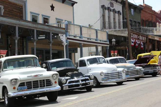 Hot August Nights 2024: The Ultimate Classic Car Extravaganza 1 People checking out the cars during opening day for Hot August Nights in Virginia City on Aug. 2, 2024. (Credit: Jason Bean / Reno Gazette Journal)