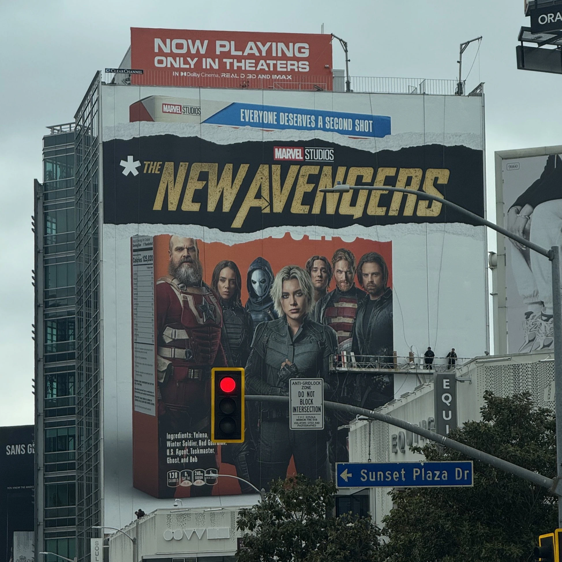 Thunderbolts Title Change: Who Are the New Avengers? 1 The Thunderbolts title change to The New Avengers on a billboard. (Image Credit: Marvel Updates)