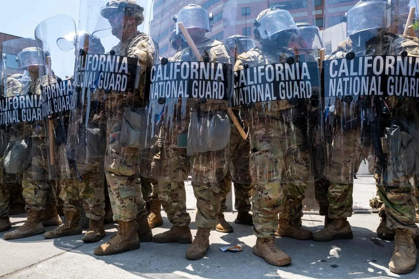 3rd Day of LA Riots: National Guard Deployed Amidst Violence 2 The National Guard deployed to the LA Riots. (Image Credit: AFP)
