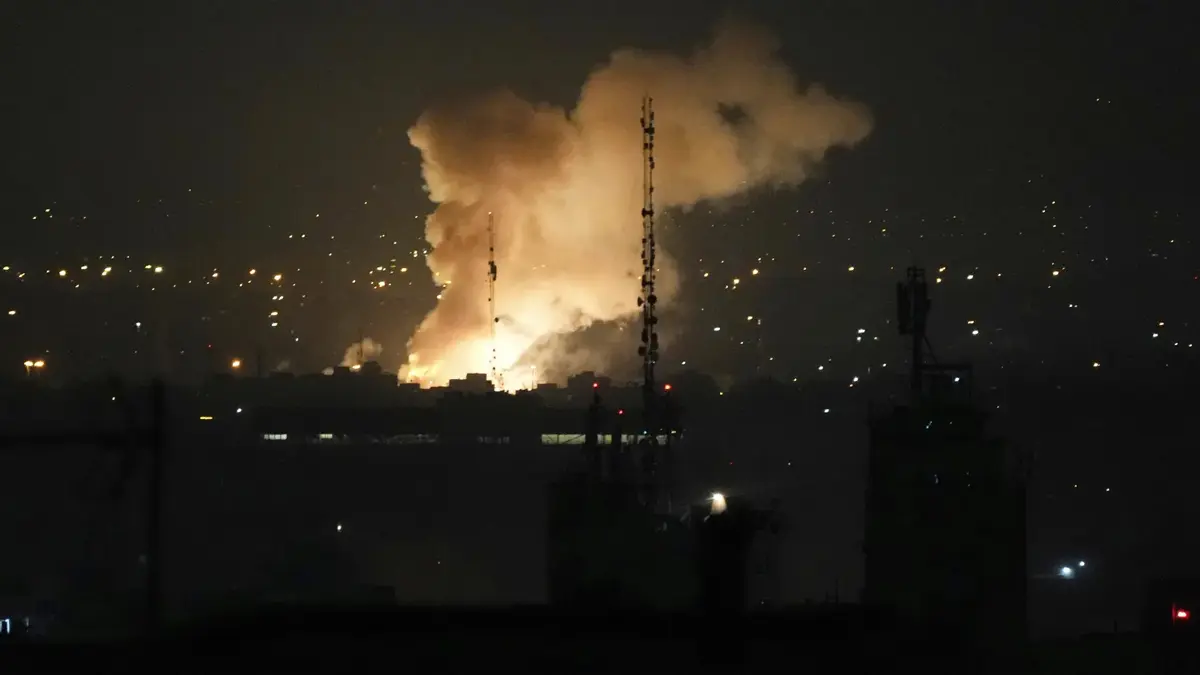 Iran Retaliates with Missile Strikes After Israeli Assault on Nuclear Sites 2 Security camera captured smoke rises up after Israel attack Iran's Capital, Tehran on Friday, June 13, 2025. (Image Credit: Vahid Salemi / AP)