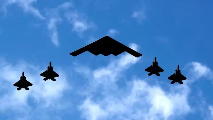 U.S. Drops Bombs on Iran’s Major Nuclear Facilities 3 The stealth aircraft B-2 bombers appeared to be travelling from Missouri to the U.S. base on Guam, according to Flightradar24. (Image Credit: REUTERS)