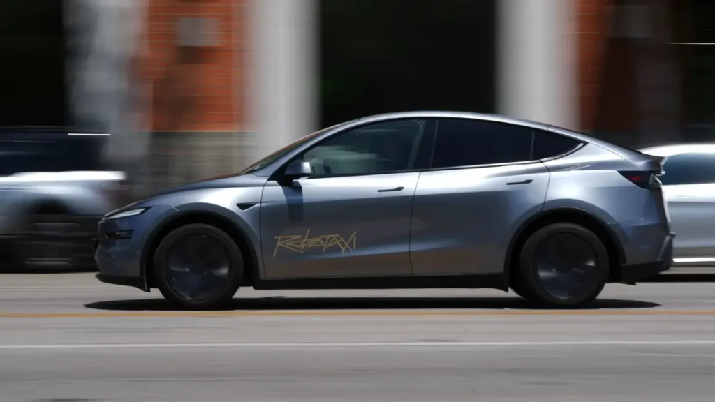 Tesla Robotaxi Launch in Austin Marks New Era for Autonomous Ride-Hailing. (Image Credit: AP Photo/Eric Gay)
