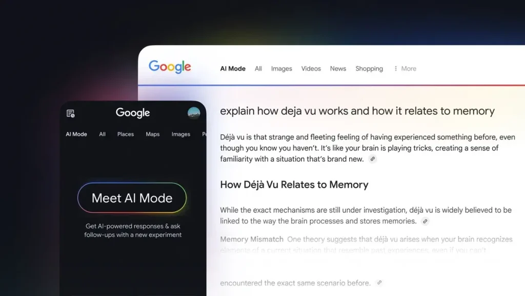 Google AI Mode: Revolutionizing Search with Conversational Intelligence. (Image Source: Google)