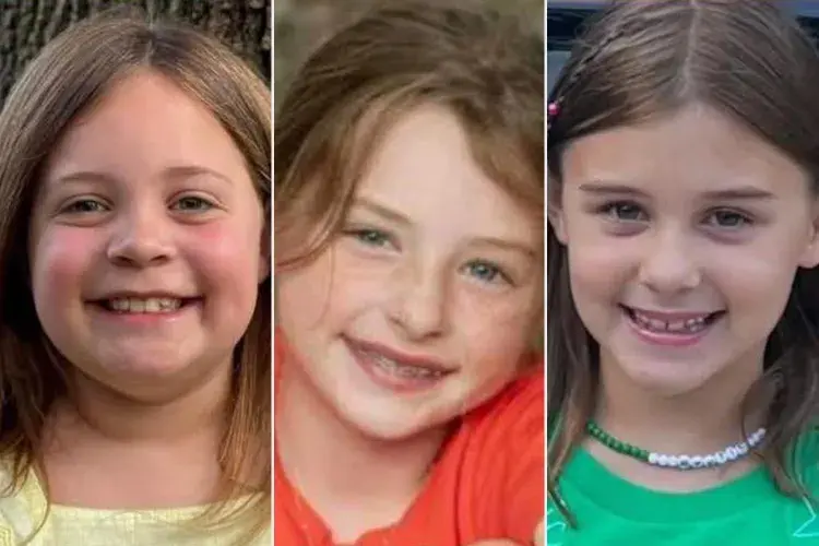 Camp Mystic Flooding Tragedy: Dozens Missing in Texas Flash Floods 2 From left to right: Hadley Hanna, Lainey Landry, Kellyanne Lytal. (Image Source: OKCM Search & Rescue Team/Facebook)