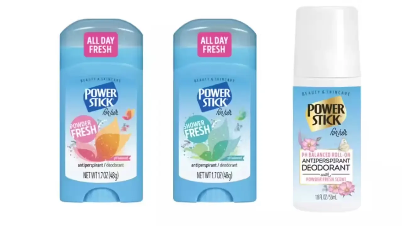 FDA Recalls Over 67,000 Cases of Power Stick Deodorant 1 Pictures of deodorants recalled by the FDA.