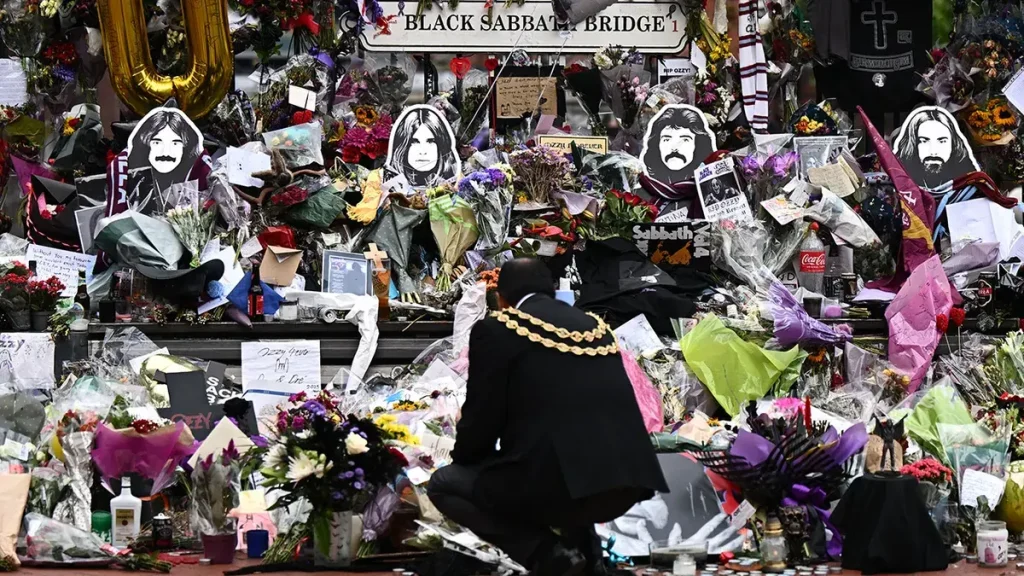 Thousands Honor Ozzy Osbourne in Emotional Funeral Procession Through The Streets of Birmingham. (Image Credit: AP)